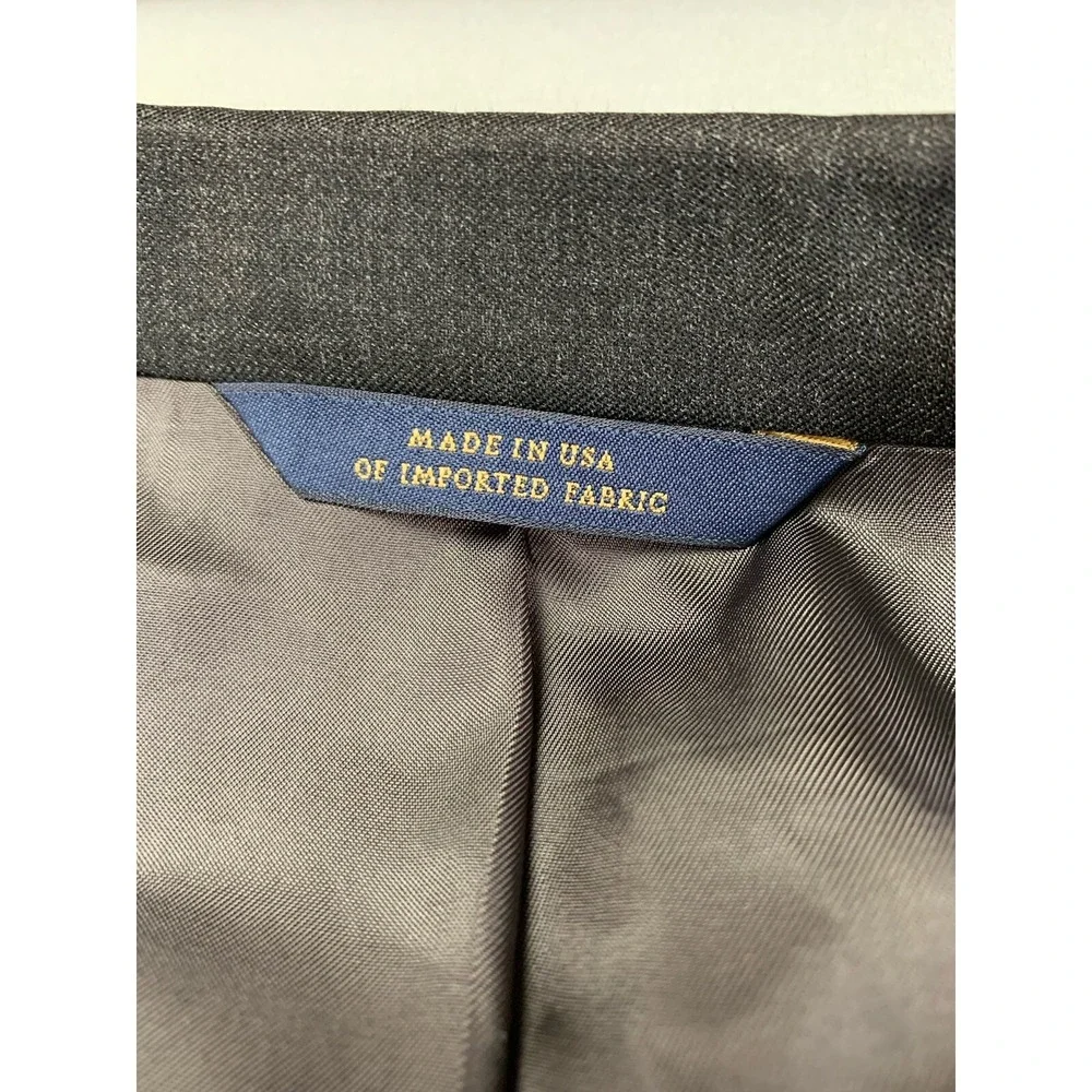 Brooks Brothers Mens Blazer 43 Black Wedding Wool Madison‎ 1818 Togna Italy USA